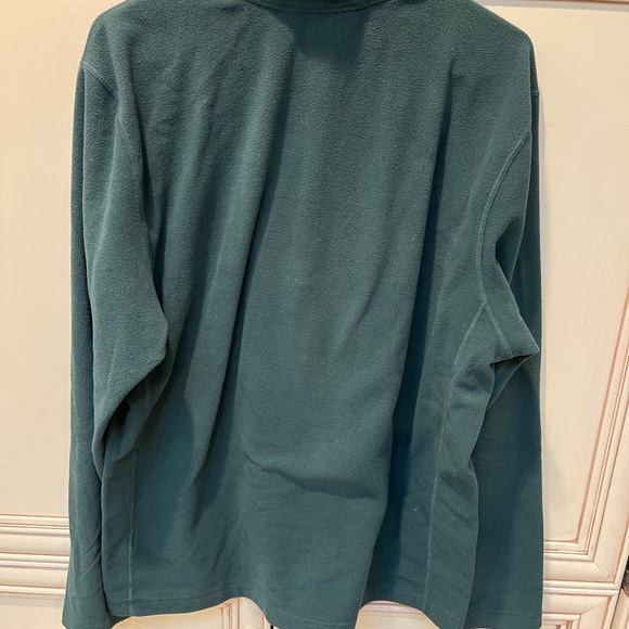 Green The North Face 1/4 zip size L - Picture 2 of 3